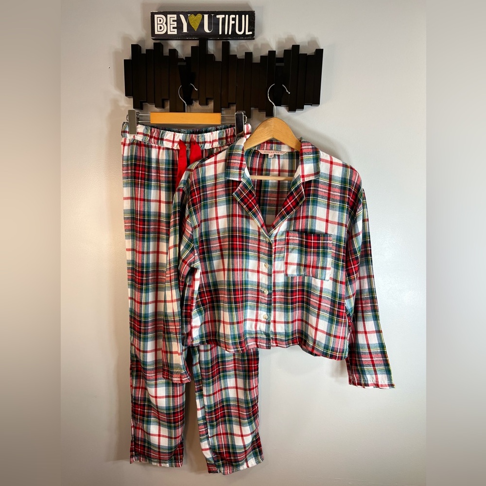 Bluenotes Plaid Flannel PJ Size Medium